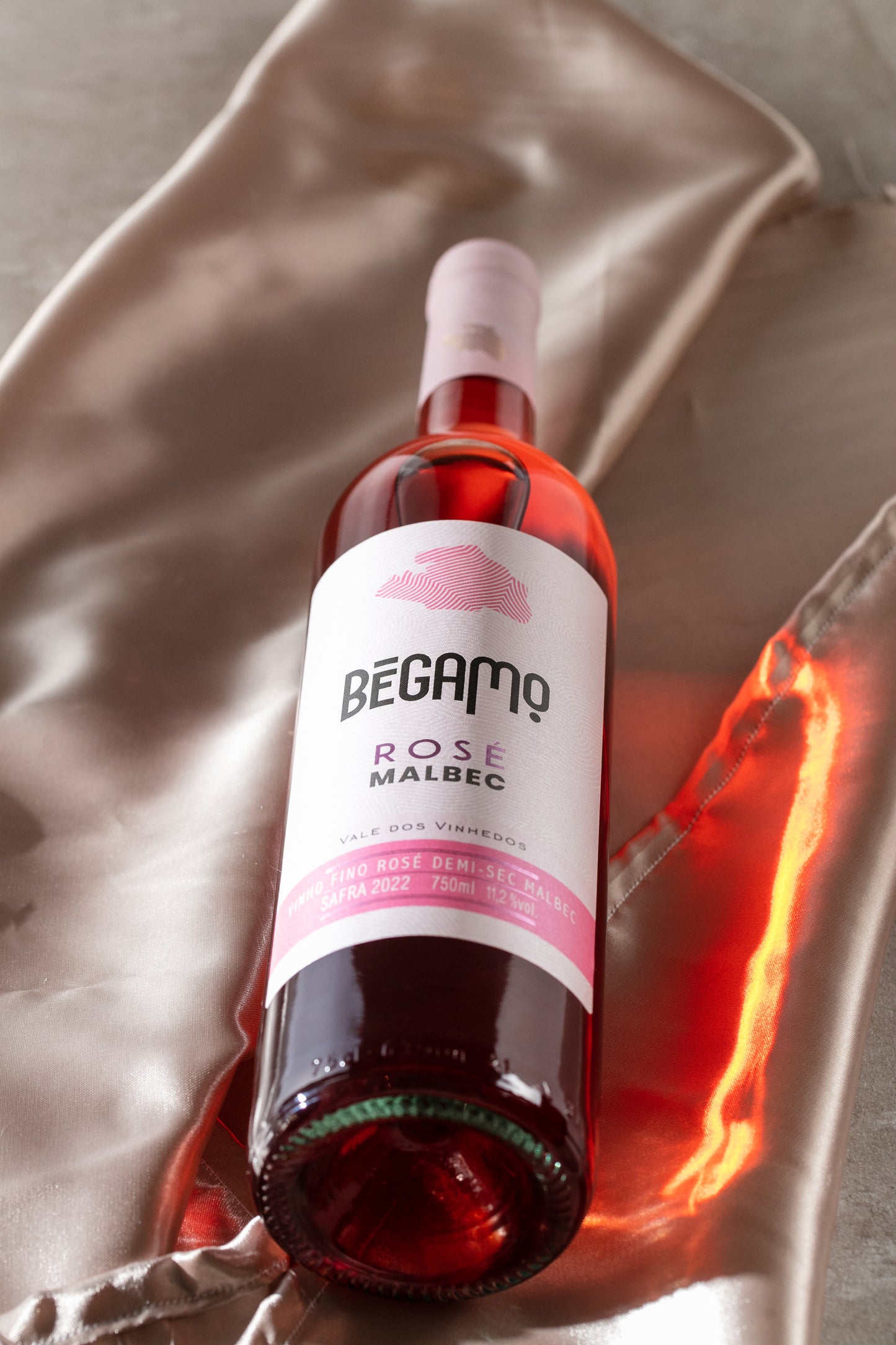 Vinho Rosé Malbec Demi-Sec Bégamo - Vinícola Cavalleri