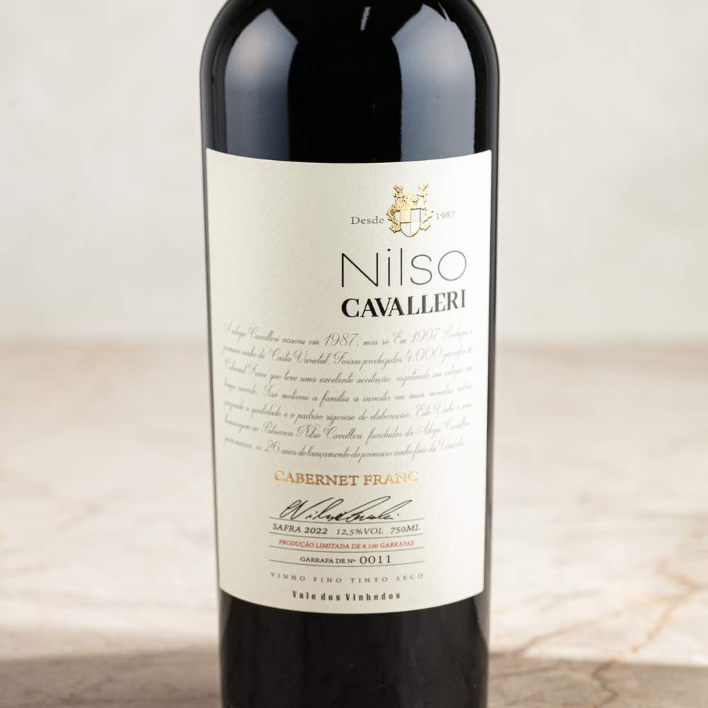 Vinho Tinto Cabernet Franc Nilso Cavalleri - Vinícola Cavalleri