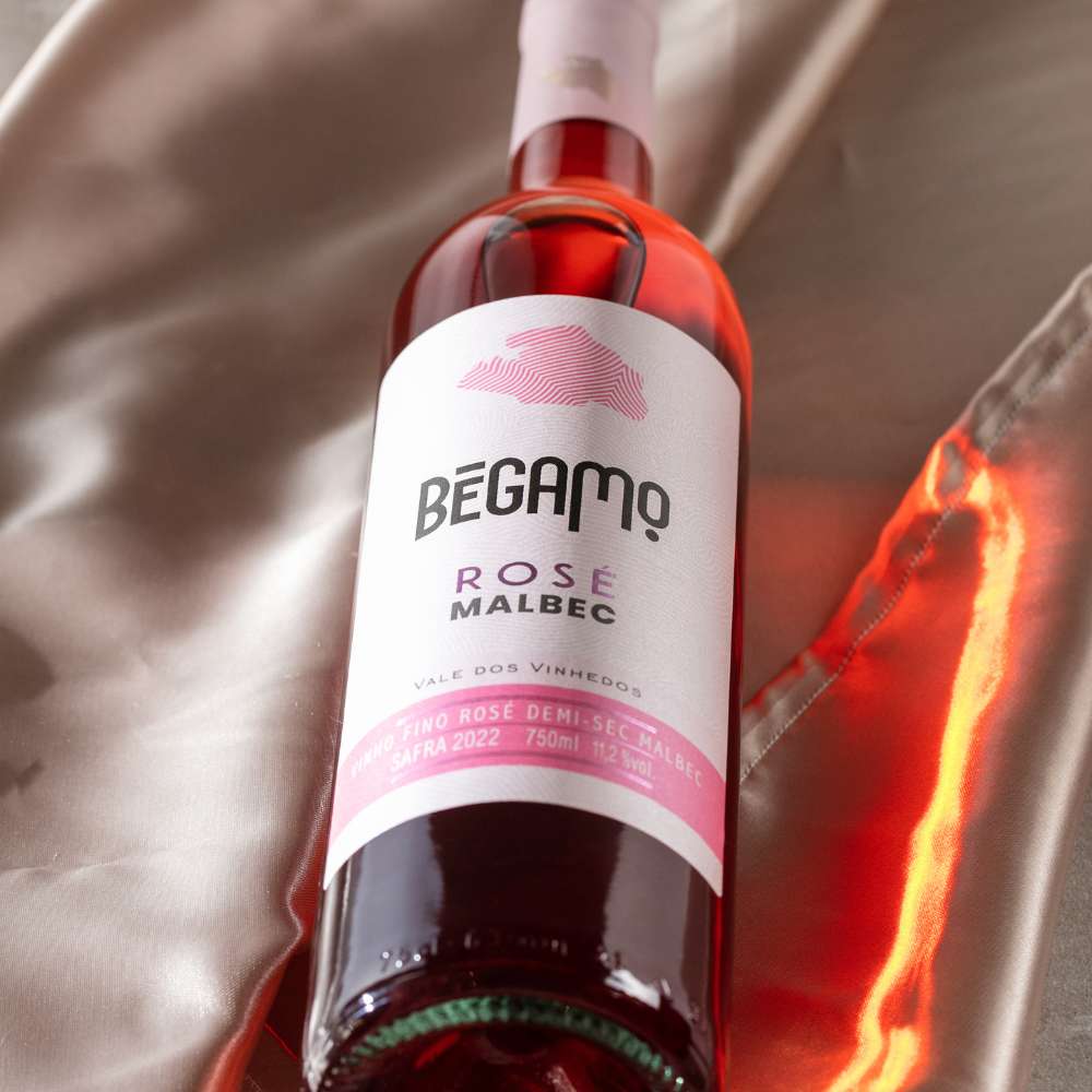 Vinho Rosé Malbec Demi-Sec Bégamo - Vinícola Cavalleri