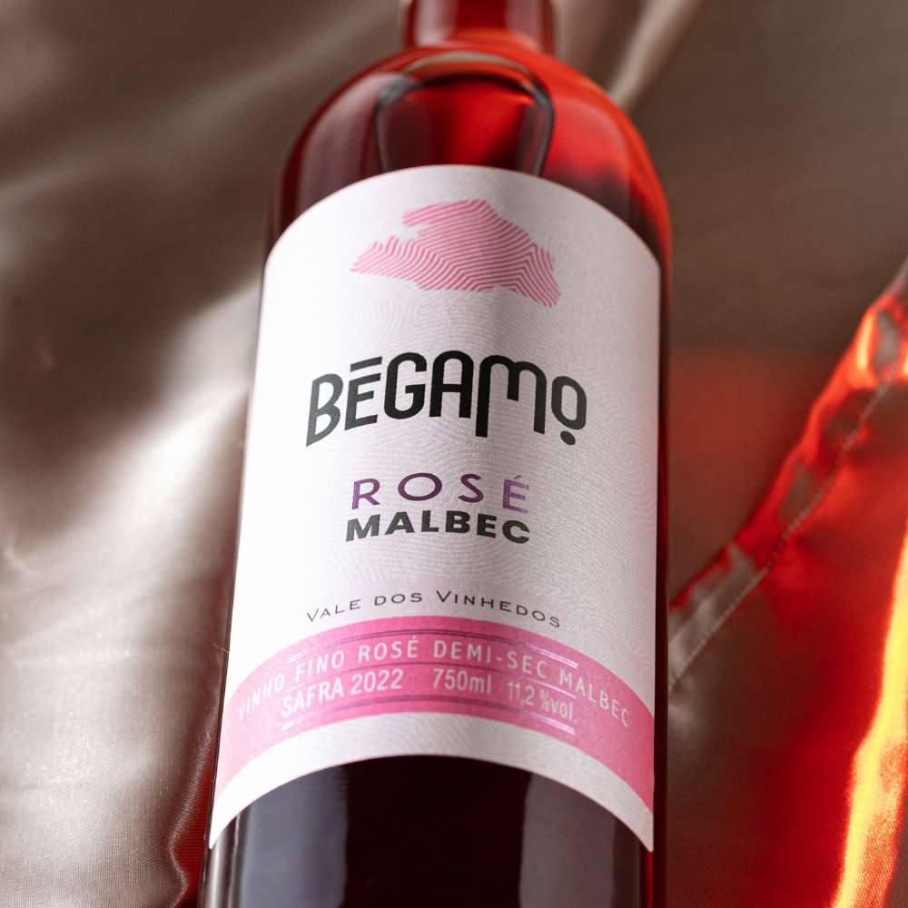 Vinho Rosé Malbec Demi-Sec Bégamo - Vinícola Cavalleri