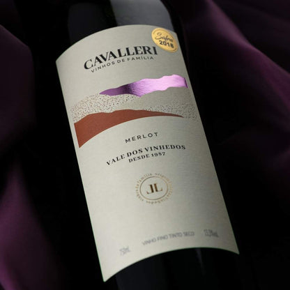 Vino tinto Merlot - Bodega Cavalleri