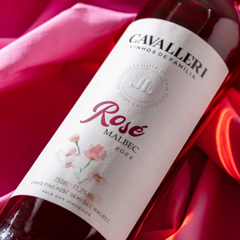 Vinho Rose Malbec Demi-Sec - Vinícola Cavalleri