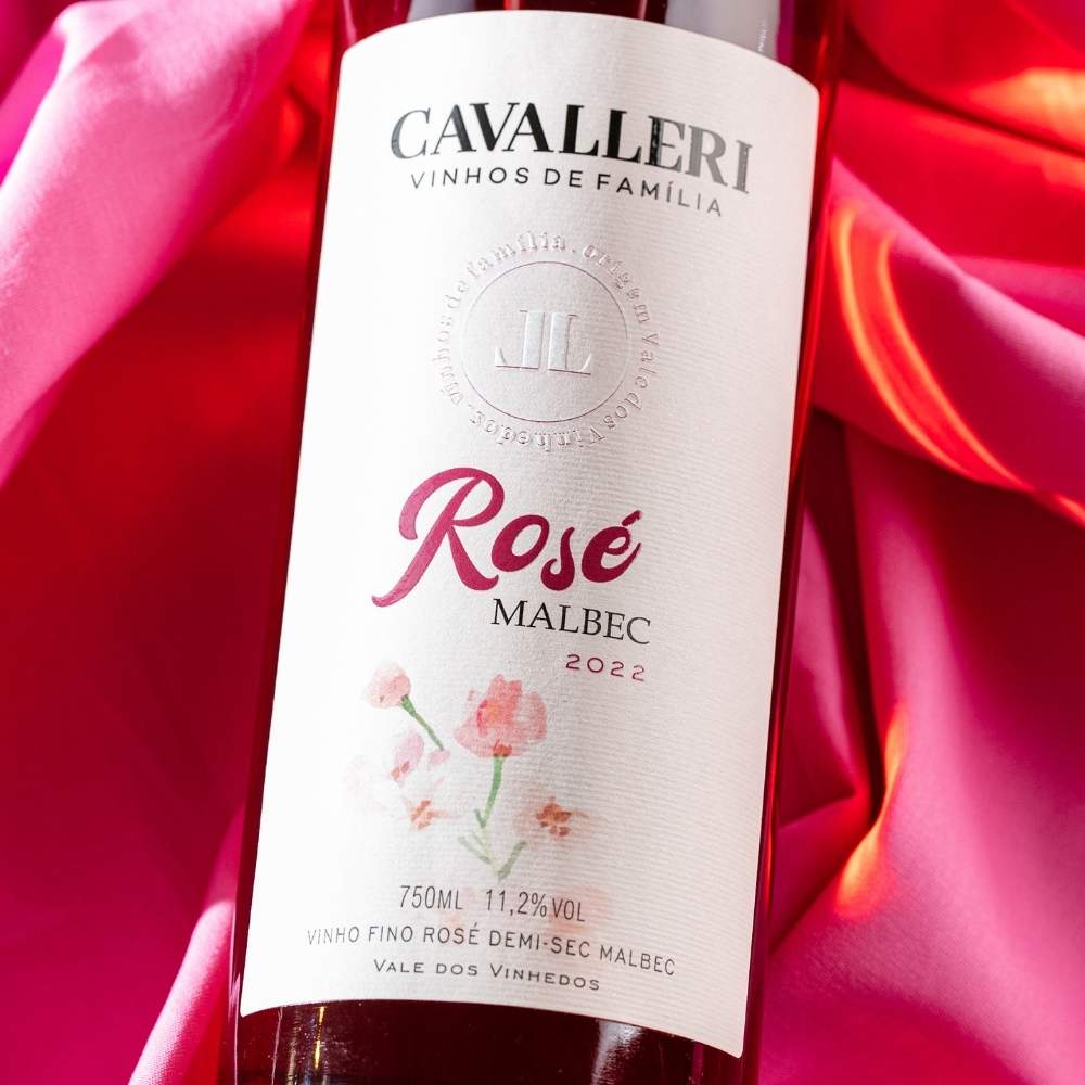 Vinho Rose Malbec Demi-Sec - Vinícola Cavalleri