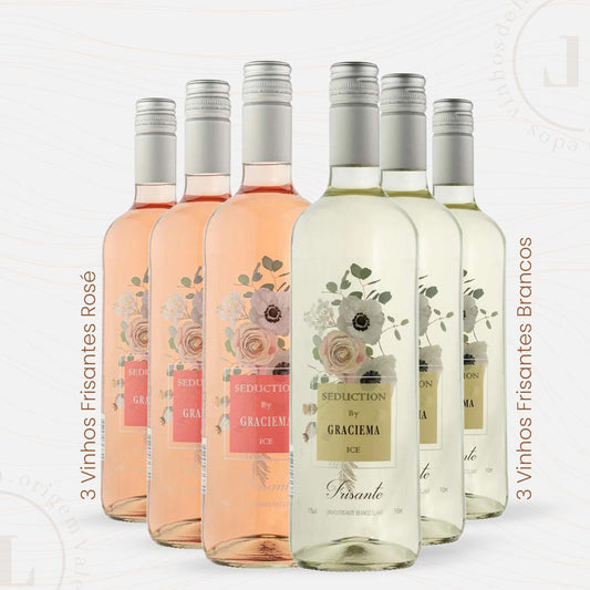 Kit Frisante Branco e Rose - 6 Garrafas - Vinícola Cavalleri