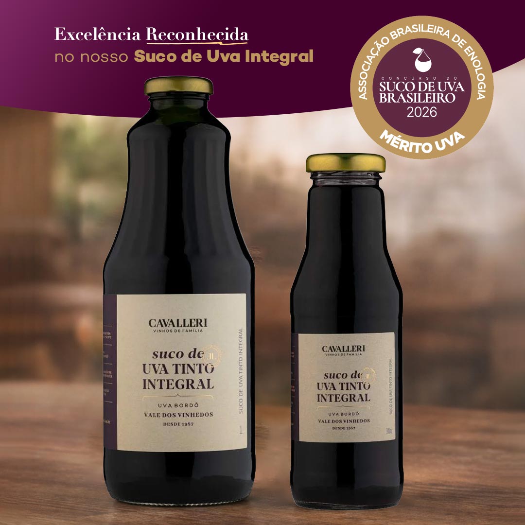 Suco de Uva Integral 300 ML  - Vinícola Cavalleri