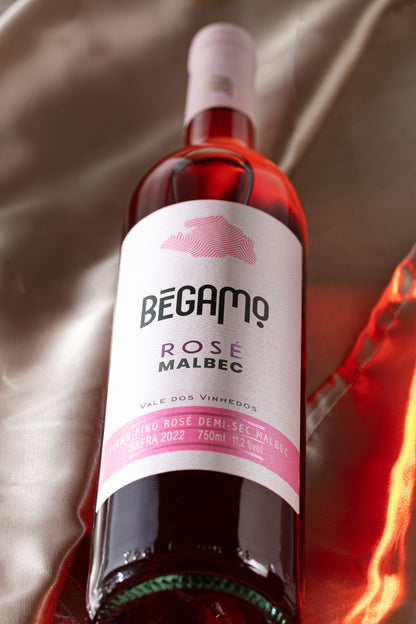 Vinho Rosé Malbec Demi-Sec Bégamo - Vinícola Cavalleri