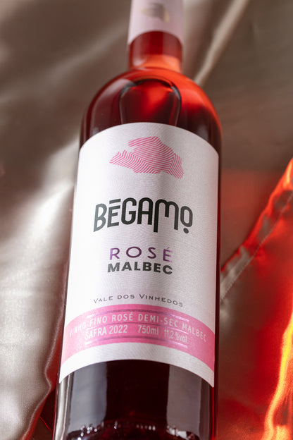 Vinho Rosé Malbec Demi-Sec Bégamo - Vinícola Cavalleri