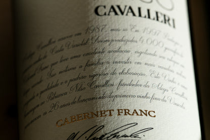 Vinho Tinto Cabernet Franc Nilso Cavalleri - Vinícola Cavalleri