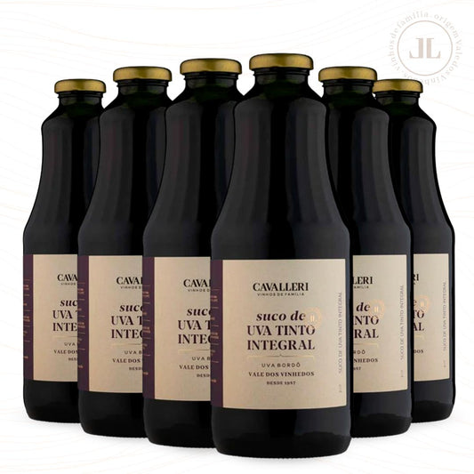 Kit Suco de Uva Integral 1 Litro - 6 Garrafas - Vinícola Cavalleri