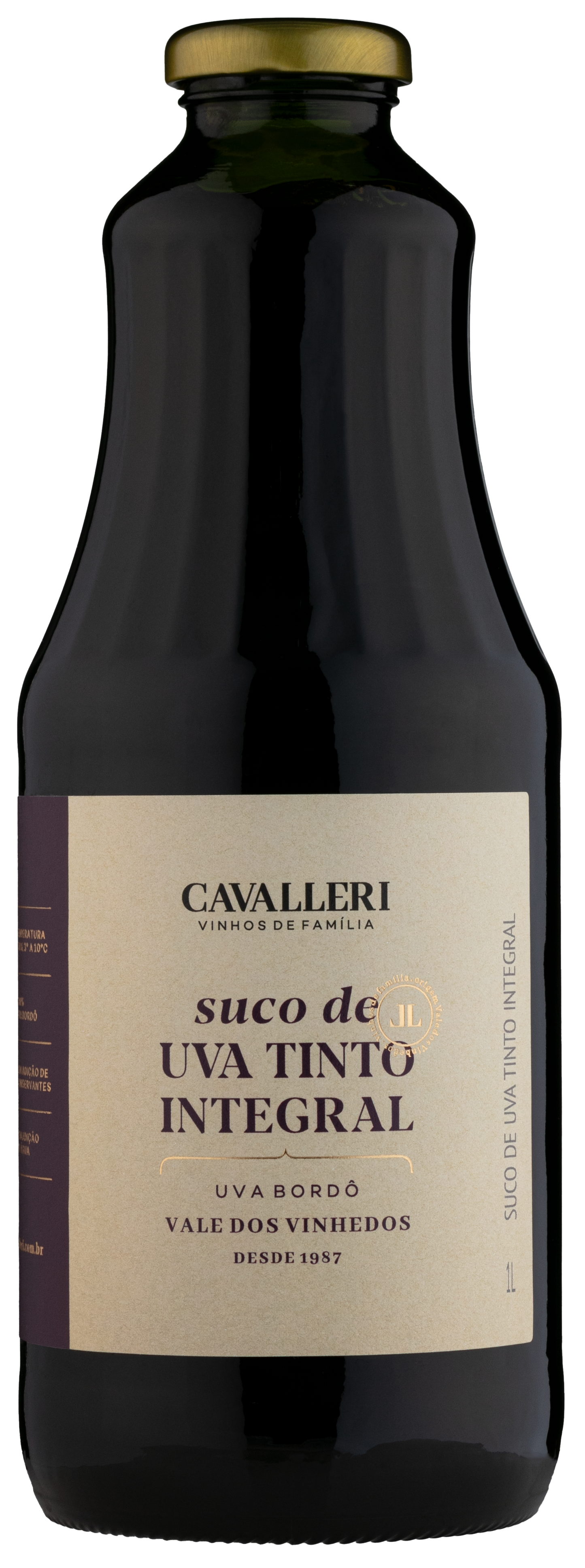 Suco de Uva Integral 1 Litro  - Vinícola Cavalleri